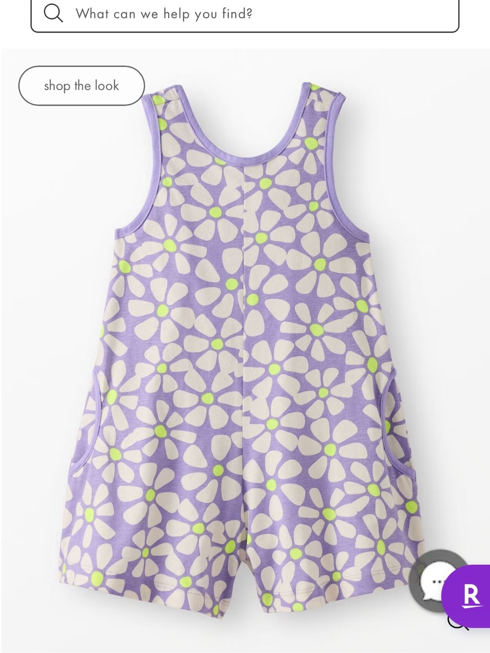 Hanna Andersson Purple Floral Sleeveless Pajama Dress